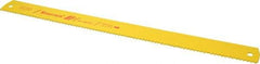 Starrett - 21" Long, 4 Teeth per Inch, Bi-Metal Power Hacksaw Blade - Toothed Edge, 1-7/8" Wide x 0.088" Thick - USA Tool & Supply