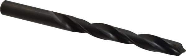 Hertel - 39/64" 118° High Speed Steel Jobber Drill - Oxide Finish, Right Hand Cut, Spiral Flute, Straight Shank, 7-1/8" OAL, Standard Point - USA Tool & Supply