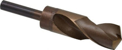 Hertel - 1-3/16" Drill, 135° Point, Cobalt Silver Deming & Reduced Shank Drill Bit - USA Tool & Supply