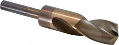Hertel - 1-3/32" Drill, 135° Point, Cobalt Silver Deming & Reduced Shank Drill Bit - USA Tool & Supply