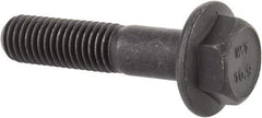 Value Collection - M10x1.50 Metric Coarse, 45mm Length Under Head, Hex Drive Flange Bolt - 35mm Thread Length, Grade 10.9 Alloy Steel, Smooth Flange, Phosphate & Oil Finish - USA Tool & Supply