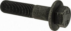 Value Collection - M16x2.00 Metric Coarse, 70mm Length Under Head, Hex Drive Flange Bolt - 50mm Thread Length, Grade 10.9 Alloy Steel, Smooth Flange, Phosphate & Oil Finish - USA Tool & Supply