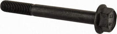 Value Collection - M8x1.25 Metric Coarse, 70mm Length Under Head, Hex Drive Flange Bolt - 30mm Thread Length, Grade 10.9 Alloy Steel, Smooth Flange, Phosphate & Oil Finish - USA Tool & Supply
