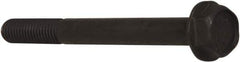 Value Collection - M8x1.25 Metric Coarse, 80mm Length Under Head, Hex Drive Flange Bolt - 30mm Thread Length, Grade 10.9 Alloy Steel, Smooth Flange, Phosphate & Oil Finish - USA Tool & Supply