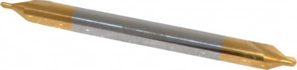 Hertel - #1 Plain Cut 60° Incl Angle Solid Carbide Combo Drill & Countersink - USA Tool & Supply