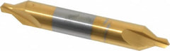 Hertel - #4 Plain Cut 60° Incl Angle Solid Carbide Combo Drill & Countersink - USA Tool & Supply