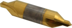 Hertel - #8 Plain Cut 60° Incl Angle Solid Carbide Combo Drill & Countersink - USA Tool & Supply