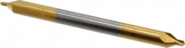 Hertel - #4 Plain Cut 60° Incl Angle Solid Carbide Combo Drill & Countersink - USA Tool & Supply