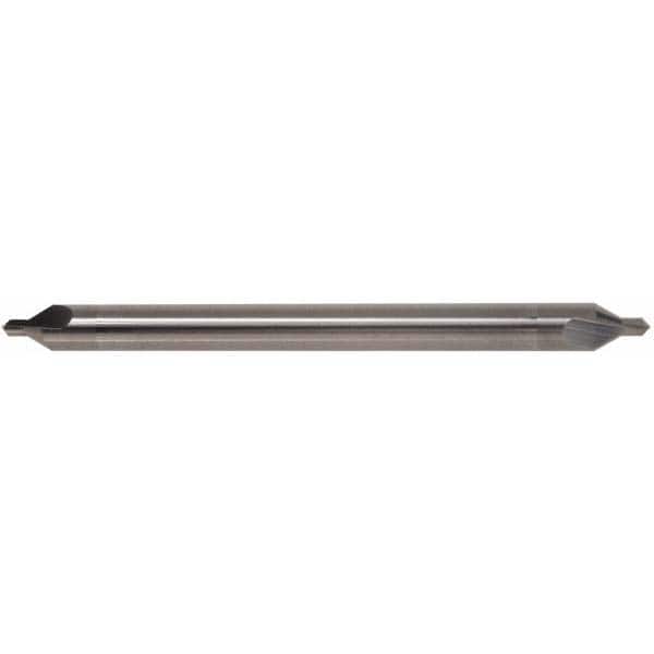 Hertel - #8 Plain Cut 90° Incl Angle Solid Carbide Combo Drill & Countersink - USA Tool & Supply