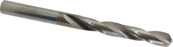Hertel - Letter K 118° Solid Carbide Jobber Drill - Bright Finish, Right Hand Cut, Spiral Flute, Straight Shank, 3-1/2" OAL, Standard Point - USA Tool & Supply