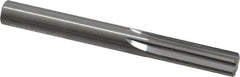 Hertel - 3/8" Solid Carbide 6 Flute Chucking Reamer - Straight Flute, 3/8" Straight Shank, 1-1/4" Flute Length, 3-1/2" OAL - USA Tool & Supply