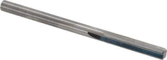 Hertel - #8 Solid Carbide 4 Flute Chucking Reamer - Straight Flute, 0.199" Straight Shank, 1" Flute Length, 3" OAL - USA Tool & Supply