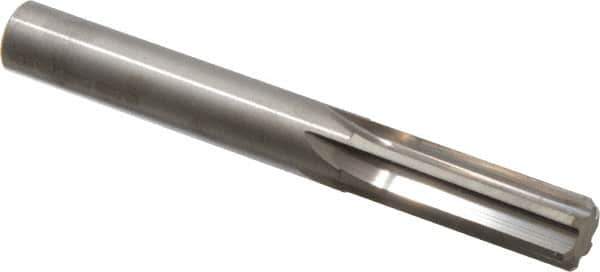 Hertel - 12.5mm Solid Carbide 6 Flute Chucking Reamer - Straight Flute, 0.4921" Straight Shank, 1-1/2" Flute Length, 4" OAL - USA Tool & Supply