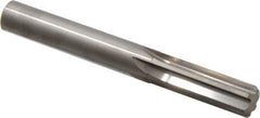 Hertel - 12.5mm Solid Carbide 6 Flute Chucking Reamer - Straight Flute, 0.4921" Straight Shank, 1-1/2" Flute Length, 4" OAL - USA Tool & Supply