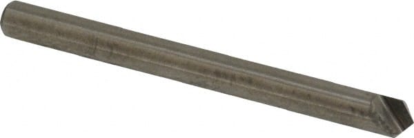 Hertel - 1/8" Head Diam, 1/8" Shank Diam, 1 Flute 100° Solid Carbide Countersink - USA Tool & Supply