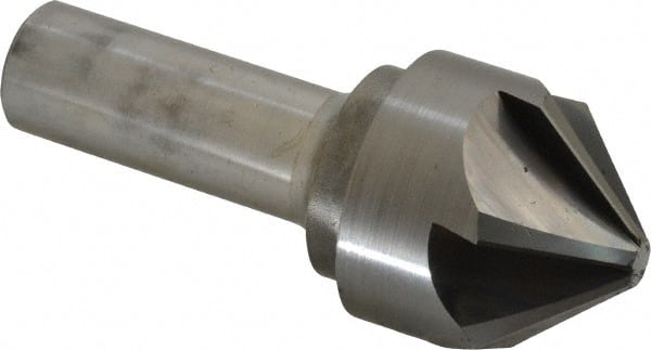 Hertel - 1-1/2" Head Diam, 3/4" Shank Diam, 6 Flute 90° Solid Carbide Countersink - USA Tool & Supply