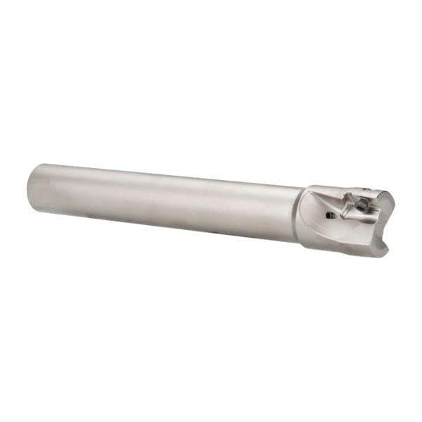 Seco - 1-1/4" Cut Diam, 0.669" Max Depth of Cut, 1" Shank Diam, 7.68" OAL, Indexable Square Shoulder End Mill - XO.X 1806.. Inserts, Cylindrical Shank, 90° Lead Angle, Through Coolant, Series Power Turbo - USA Tool & Supply