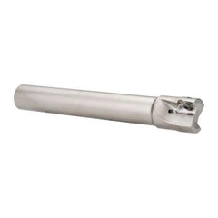 Seco - 1-1/4" Cut Diam, 0.669" Max Depth of Cut, 1" Shank Diam, 7.68" OAL, Indexable Square Shoulder End Mill - XO.X 1806.. Inserts, Cylindrical Shank, 90° Lead Angle, Through Coolant, Series Power Turbo - USA Tool & Supply