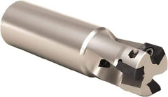 Seco - 32mm Cut Diam, 17mm Max Depth of Cut, 32mm Shank Diam, 110mm OAL, Indexable Square Shoulder End Mill - XO.. 1806 Inserts, Weldon Shank, 90° Lead Angle, Through Coolant, Series Power Turbo - USA Tool & Supply