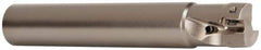 Seco - 1/2" Cut Diam, 0.197" Max Depth of Cut, 1/2" Shank Diam, 3.15" OAL, Indexable Square Shoulder End Mill - XO.X 0602 Inserts, Cylindrical Shank, 90° Lead Angle, Through Coolant, Series Nano Turbo - USA Tool & Supply