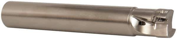 Seco - 1" Cut Diam, 0.433" Max Depth of Cut, 1" Shank Diam, 6.69" OAL, Indexable Square Shoulder End Mill - XO.X 1204.. Inserts, Cylindrical Shank, 90° Lead Angle, Through Coolant, Series Super Turbo - USA Tool & Supply