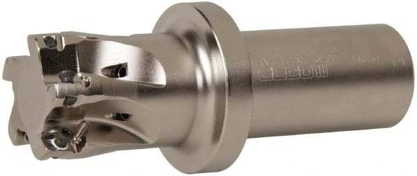 Seco - 1-1/2" Cut Diam, 0.433" Max Depth of Cut, 1-1/4" Shank Diam, 4.78" OAL, Indexable Square Shoulder End Mill - XO.X 1204.. Inserts, Weldon Shank, 90° Lead Angle, Through Coolant, Series Super Turbo - USA Tool & Supply