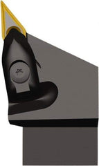 Seco - DVJN, Right Hand Cut, 93° Lead Angle, 25mm Shank Height x 25mm Shank Width, Negative Rake Indexable Turning Toolholder - 150mm OAL, VNMU 1304.. Insert Compatibility, Series Dual Clamp - USA Tool & Supply