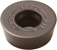 Seco - RPKW2006M0 MD22 Grade MS2500 Carbide Milling Insert - TiCN/Al2O3 Finish, 1/4" Thick, 0.787" Inscribed Circle - USA Tool & Supply