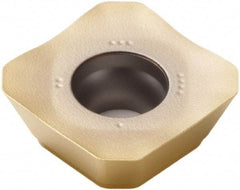 Seco - SEEX1204 M10 Grade MP3000 Carbide Milling Insert - TiAlN Finish, 0.187" Thick, 1/2" Inscribed Circle - USA Tool & Supply