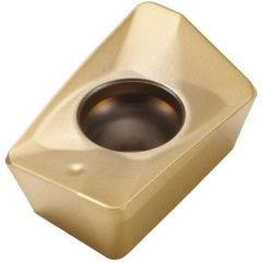 Seco - XOMX120412 MD13 Grade MP3000 Carbide Milling Insert - TiAlN Finish, 0.163" Thick, 0.047" Corner Radius - USA Tool & Supply