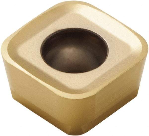 Seco - SCET120612 MD15 Grade MP3000 Carbide Milling Insert - TiAlN Finish, 1/4" Thick, 1/2" Inscribed Circle, 0.047" Corner Radius - USA Tool & Supply