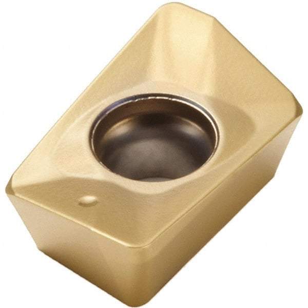 Seco - XOMX120416 M12 Grade MP3000 Carbide Milling Insert - TiAlN Finish, 0.163" Thick, 1/16" Corner Radius - USA Tool & Supply