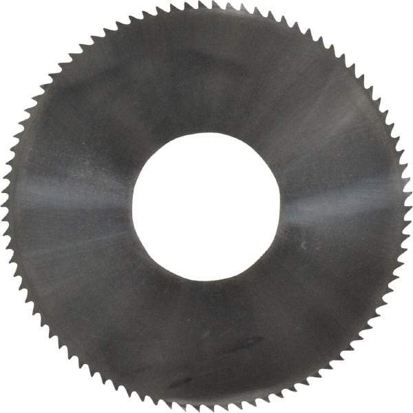 Made in USA - 1-3/4" Diam x 0.016" Blade Thickness x 5/8" Arbor Hole Diam, 90 Tooth Slitting and Slotting Saw - Arbor Connection, Solid Carbide, Concave Ground - USA Tool & Supply