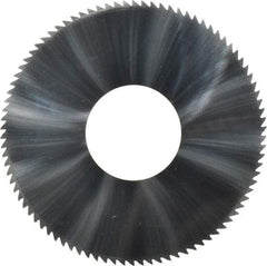 Made in USA - 1-3/4" Diam x 0.051" Blade Thickness x 5/8" Arbor Hole Diam, 90 Tooth Slitting and Slotting Saw - Arbor Connection, Solid Carbide, Concave Ground - USA Tool & Supply