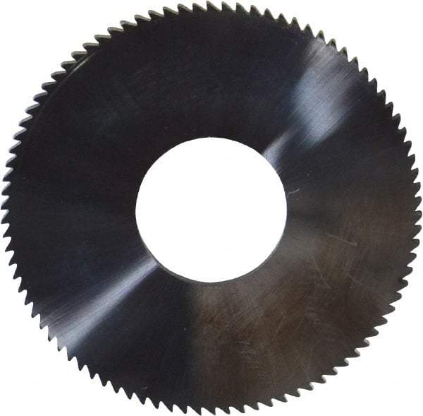 Made in USA - 1-3/4" Diam x 0.064" Blade Thickness x 5/8" Arbor Hole Diam, 90 Tooth Slitting and Slotting Saw - Arbor Connection, Solid Carbide, Concave Ground - USA Tool & Supply