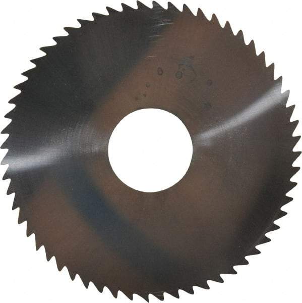 Made in USA - 2-1/4" Diam x 0.04" Blade Thickness x 5/8" Arbor Hole Diam, 60 Tooth Slitting and Slotting Saw - Arbor Connection, Solid Carbide, Concave Ground - USA Tool & Supply