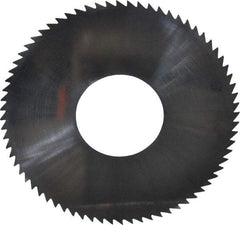 Made in USA - 2-3/4" Diam x 0.016" Blade Thickness x 1" Arbor Hole Diam, 72 Tooth Slitting and Slotting Saw - Arbor Connection, Solid Carbide, Concave Ground - USA Tool & Supply