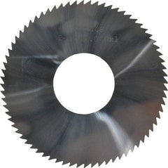 Made in USA - 2-3/4" Diam x 0.04" Blade Thickness x 1" Arbor Hole Diam, 72 Tooth Slitting and Slotting Saw - Arbor Connection, Solid Carbide, Concave Ground - USA Tool & Supply