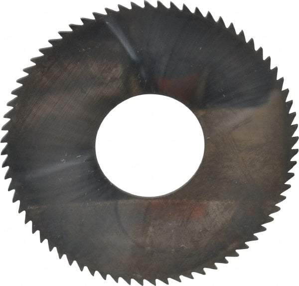 Made in USA - 2-3/4" Diam x 0.051" Blade Thickness x 1" Arbor Hole Diam, 72 Tooth Slitting and Slotting Saw - Arbor Connection, Solid Carbide, Concave Ground - USA Tool & Supply