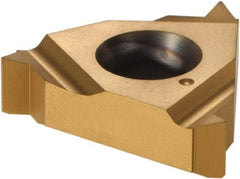 Vargus - 3IR Internal Right Hand 14 NPT Laydown Threading Insert - Grade VKX, TiN Coated Carbide - USA Tool & Supply