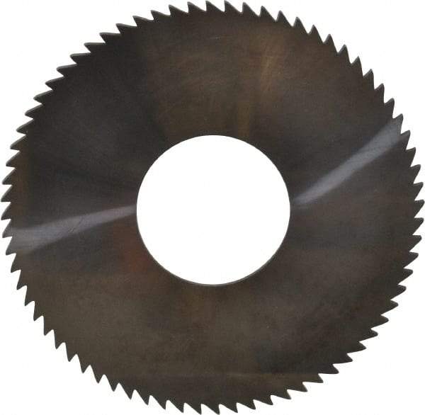 Made in USA - 2-3/4" Diam x 0.064" Blade Thickness x 1" Arbor Hole Diam, 72 Tooth Slitting and Slotting Saw - Arbor Connection, Solid Carbide, Concave Ground - USA Tool & Supply