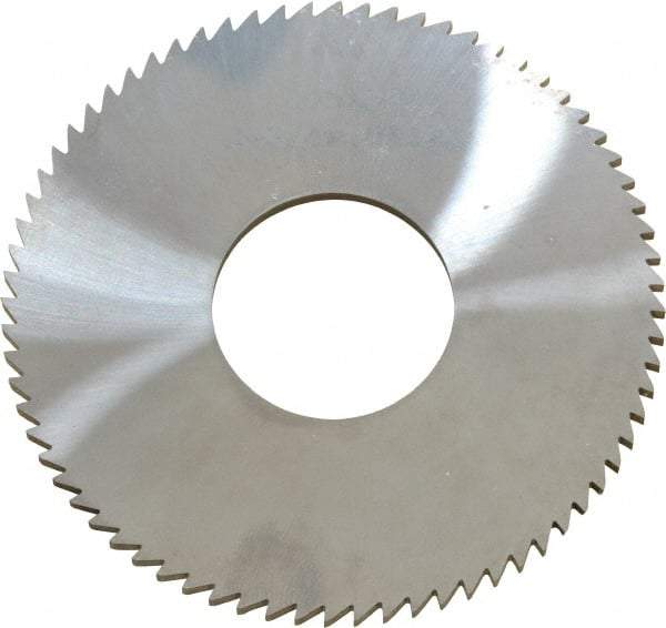 Made in USA - 2-3/4" Diam x 0.091" Blade Thickness x 1" Arbor Hole Diam, 72 Tooth Slitting and Slotting Saw - Arbor Connection, Solid Carbide, Concave Ground - USA Tool & Supply