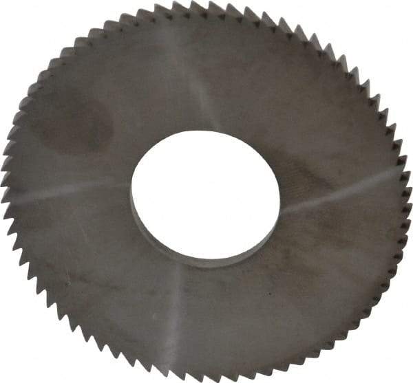 Made in USA - 2-3/4" Diam x 0.144" Blade Thickness x 1" Arbor Hole Diam, 72 Tooth Slitting and Slotting Saw - Arbor Connection, Solid Carbide, Concave Ground - USA Tool & Supply