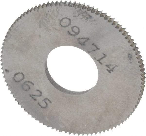 Made in USA - 1" Diam x 1/16" Thick, 3/8" Arbor Hole Diam, 98 Teeth, Solid Carbide Jeweler's Saw - Uncoated - USA Tool & Supply