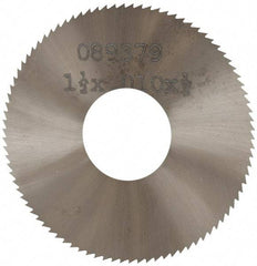 Made in USA - 1-1/2" Diam x 0.01" Blade Thickness, 1/2" Arbor Hole Diam, 130 Teeth, Solid Carbide, Jeweler's Saw - Uncoated - USA Tool & Supply