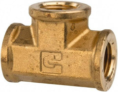 Parker - Hose I.D. x MNPTF End Connection Brass Truck Valve - 3.73" OAL, 3/4 x 3/8" Pipe - USA Tool & Supply