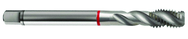 M16x1.5 6H 4-Flute Cobalt Red Ring Semi-Bottoming 40 degree Spiral Flute Tap-Bright - USA Tool & Supply