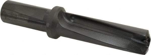 Kyocera - 3.37" Max Drill Depth, 3xD, 1-1/8" Diam, Indexable Insert Drill - 2 Inserts, 1" Shank Diam, Whistle Notch Shank - USA Tool & Supply