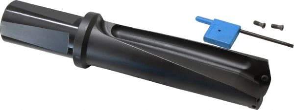Kyocera - 4-1/2" Max Drill Depth, 3xD, 1-1/2" Diam, Indexable Insert Drill - 2 Inserts, 1-1/4" Shank Diam, Whistle Notch Shank - USA Tool & Supply
