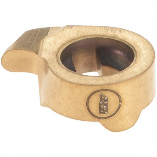 Iscar - 11180R090GIQR Grade IC528, 1.8mm Cutting Width Carbide Grooving Insert - 2.3mm Max Depth of Cut, Right Hand, 0.9mm Corner Radius, TiCN/TiN Finish - USA Tool & Supply